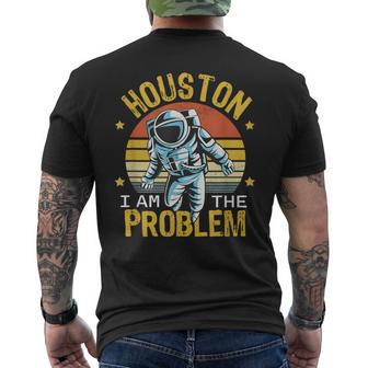 Houston I Am The Problem Space Lovers Astronaut Men's T-shirt Back Print - Thegiftio UK