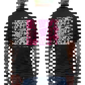 Howdy Southern Western Country Rodeo Pink Cowgirl Disco Men's T-shirt Back Print | Mazezy