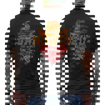 Howdy Western Cowboy Howdy Cowboy Rodeo Men's T-shirt Back Print - Thegiftio