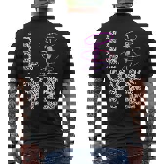 Hula Hoop Dancing Love Hooper Dance Hooping Dancer Tank Top Men's Back Print T-Shirt | Mazezy