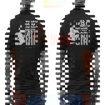 This Is My Human Costume I'm Really An Onion Tank Top Men's Back Print T-Shirt | Mazezy