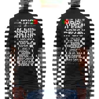 Humor Portugués Dieta & Apéro Porto Portugal Especialidad Camiseta Hombre Estampado Espalda - Regaloses