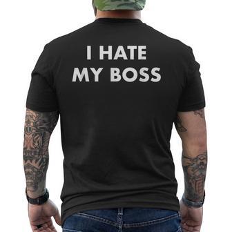 Humoristique Avec Inscription I Hate My Boss T-shirt imprimé au dos - Cadeauxyz
