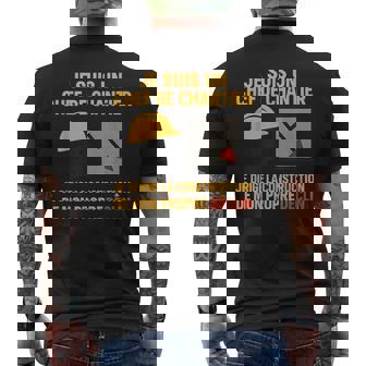 Humour Chantier Chef De Chantierie En Declin T-shirt imprimé au dos - Cadeauxyz