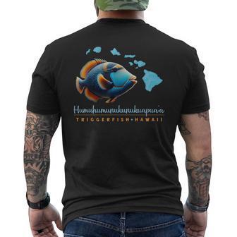 Humuhumunukunukuapua'a Triggerfish Hawaii Hawaiian Fish Men's T-shirt Back Print - Thegiftio UK