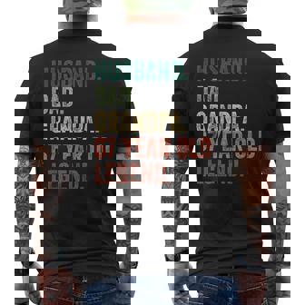 Husband Dad Grandpa 67 Year Old Legend 67Th Birthday Men's T-shirt Back Print - Monsterry