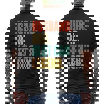 Husband Dad Slot Car Legend RC Cars Men's Back Print T-Shirt | Mazezy