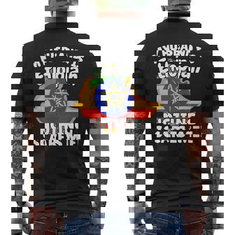 My Husband Is Ethiopian Ethiopia Flag For Wife Men's Back Print T-Shirt | Mazezy