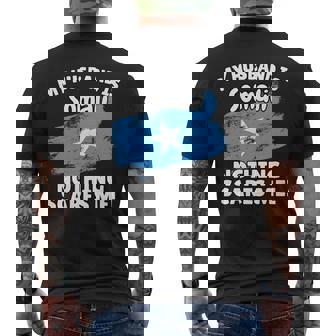 My Husband Is Somali Somalia Flag For Wife Men's Back Print T-Shirt | Mazezy