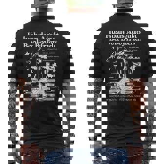 Husbands Against Book Boyfriends Book Boyfriends Club Men's T-shirt Back Print - Thegiftio