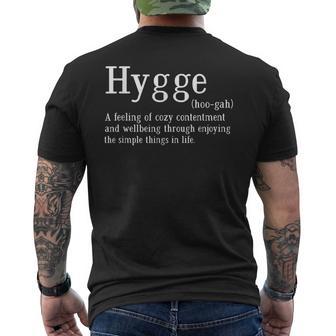Hygge Definition Camiseta Hombre Estampado Espalda - Regaloses