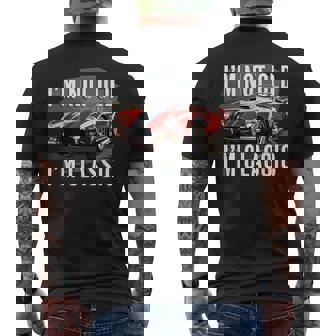 I'm Not Old I'm Classic レトロ フォード シェルビー コブラ マッスルカー メンズTシャツ バックプリント - Kawaiitshirt