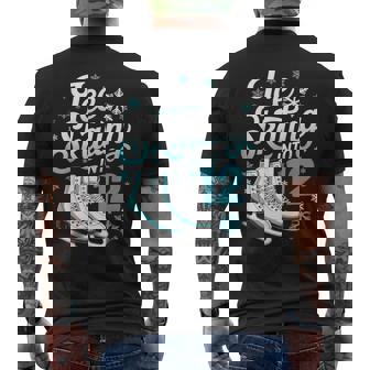 Ice Skating Into 12 Ice Skating 12th Birthday Figure Skating Men's Back Print T-Shirt | Mazezy