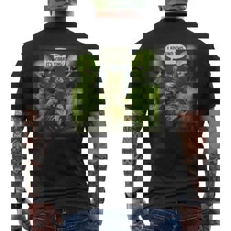 Ich Fand Das Es Istibrierend Lustig Katze Alien T-Shirt mit Rückendruck - Seseable