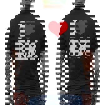 Ich Liebe Rm Ich Liebe Rm T-Shirt mit Rückendruck - Seseable