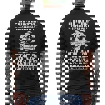 I'd Rather Be Slot Car Racing RC Cars Men's Back Print T-Shirt | Mazezy