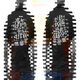 I'd Rather Be Thrifting Vintage Shopping Quote Thrift Lover Men's T-shirt Back Print | Seseable CA