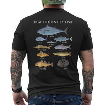 How To Identify Fish Graphic Fishing Men's T-shirt Back Print - Thegiftio UK