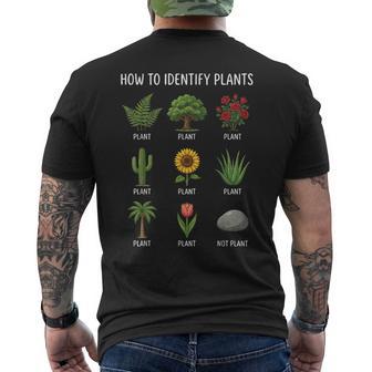 How To Identify Plants Men's T-shirt Back Print - Thegiftio UK