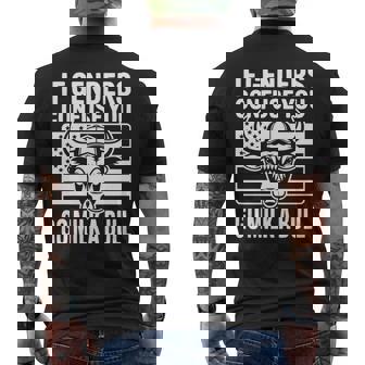 If Genders Confuse You Go Milk A Bull Usa 国旗 アメリカ 長袖tシャツ メンズTシャツ バックプリント - Kawaiitshirt