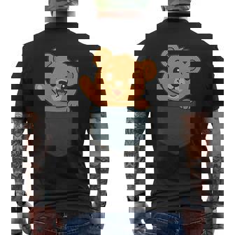 Illustration De Poche Avec Motif Ours En Peluche T-shirt imprimé au dos - Cadeauxyz