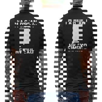 I'm A Big Deal In New Mexico Tank Top Men's Back Print T-Shirt | Mazezy