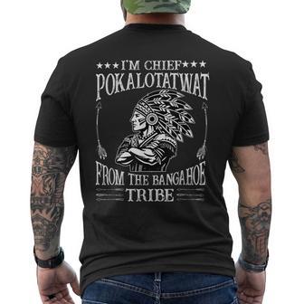 I'm Chief Polkaotatwat From The Tribe Native American Pride Men's T-shirt Back Print - Thegiftio UK