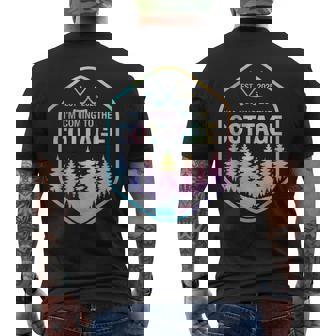 I'm Coming To The Cottage Hockey Romance Retro Vintage Men's T-shirt Back Print | Seseable CA