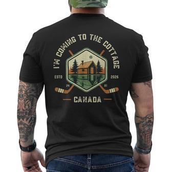 I'm Coming To The Cottage Vintage Men's T-shirt Back Print - Thegiftio UK