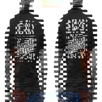 Because I'm The Command Master Chief Petty Officer CMDCM Tank Top Men's Back Print T-Shirt | Mazezy