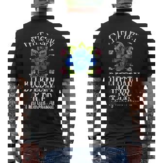 I’m The Crazy Blueberry Picker They Warned You About Men's Back Print T-Shirt | Mazezy