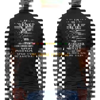 I'm A Dad Grandpa And A Vietnam Veteran Flag USA Camouflage Tank Top Men's Back Print T-Shirt | Mazezy