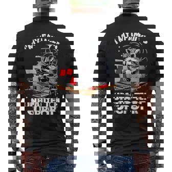 I'm My Family's Unpaid Tech Support Computer Engineer Men's Back Print T-Shirt | Mazezy