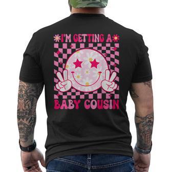 I'm Getting A Baby Cousin Pregnancy Announcement Big Cousin Men's T-shirt Back Print - Monsterry