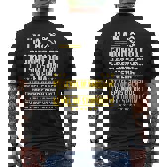 I'm A Grumpy Old US Coast Guard Veteran Retired Coasie Men's Back Print T-Shirt | Mazezy