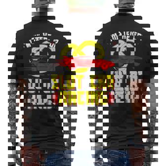 I'm Just Here For Slot Car Racing RC Cars Men's Back Print T-Shirt | Mazezy