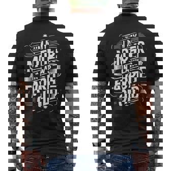 I’m My Mother In Law’s Favorite Child Family Humor Men's Back Print T-Shirt - Monsterry