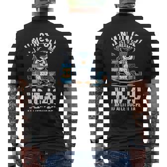 I'm Not Old I Just Need Some WD-40 With Owl Tank Top Men's Back Print T-Shirt | Mazezy