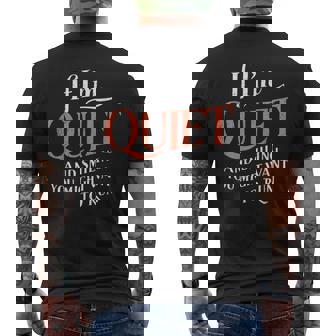 If I'm Quiet And Smilling You Might Want To Run Humor Men's T-shirt Back Print - Monsterry