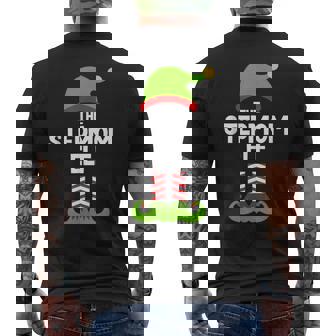 I'm The Stepmom Elf Christmas Family Pajama Step-Mom Men's Back Print T-Shirt | Mazezy