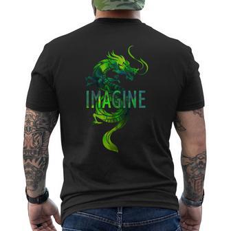 Imagine Fantasy Dragon Tatouage Manche Longue T-shirt imprimé au dos - Cadeauxyz