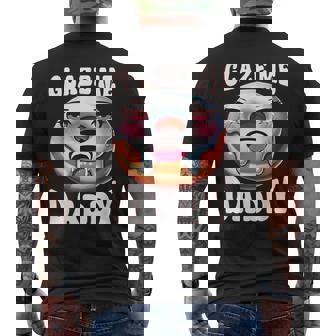 Inappropriate Glaze Me Daddy Dirty Donut Prank Adult Humor Men's T-shirt Back Print - Monsterry