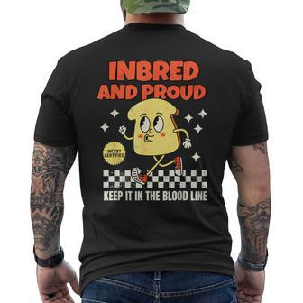 Inbred Proud Embarrassing 90'S Inappropriate Raunchy Offensi Men's T-shirt Back Print - Thegiftio UK