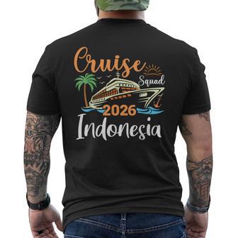 Indonesia Cruise Squad 2026 Family Holiday Matching Men's Back Print T-Shirt | Mazezy