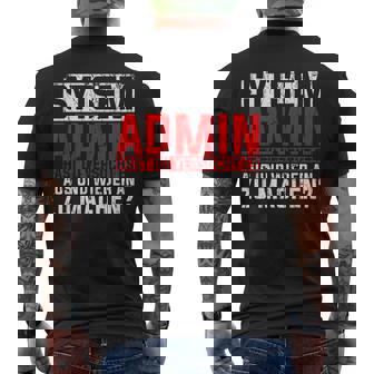 Informatiker It Nerd Coder Programmierer Itlerpruch T-Shirt mit Rückendruck - Geschenkecke