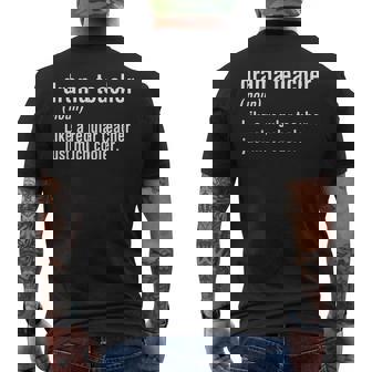 Insegnante Di Teatro Definizione Insegnante Di Teatro T-shirt da uomo con stampa posteriore - Novitaregali