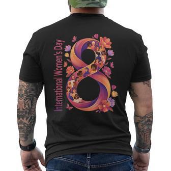 International Women’S Day 2026 8 March Equality Support Men's T-shirt Back Print - Thegiftio UK