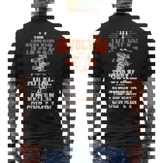 If It Involves Football And Wrestling Count Me Fan Tank Top Men's Back Print T-Shirt | Mazezy