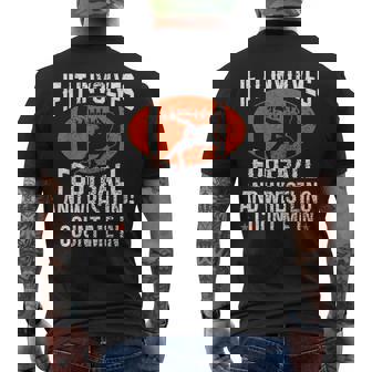 If It Involves Football And Wrestling Count Me In Wrestler Men's T-shirt Back Print - Thegiftio