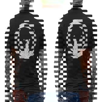 Iron Sights Military Veteran Marksmanship Iron Sights Tank Top Men's Back Print T-Shirt | Mazezy